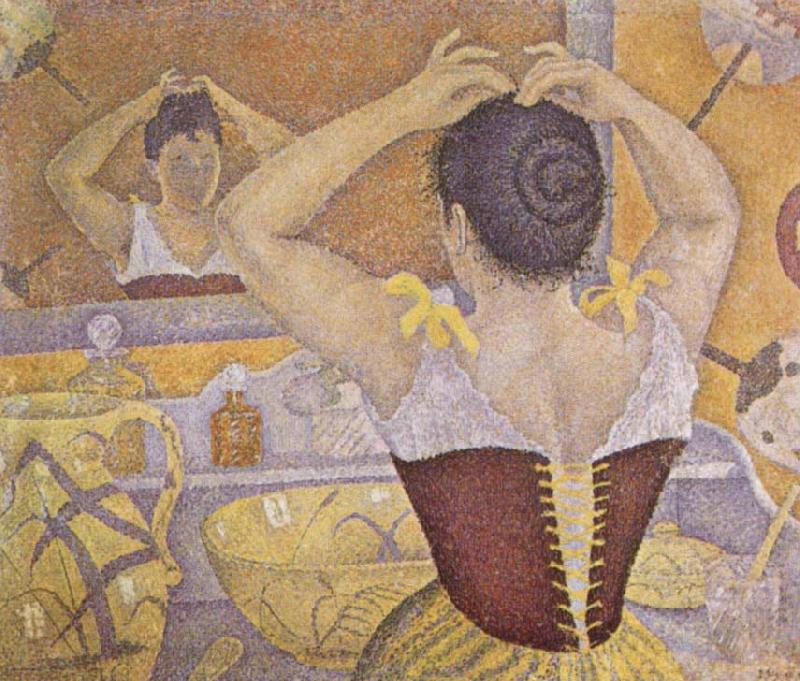 Paul Signac Woman Taking up Her Hair